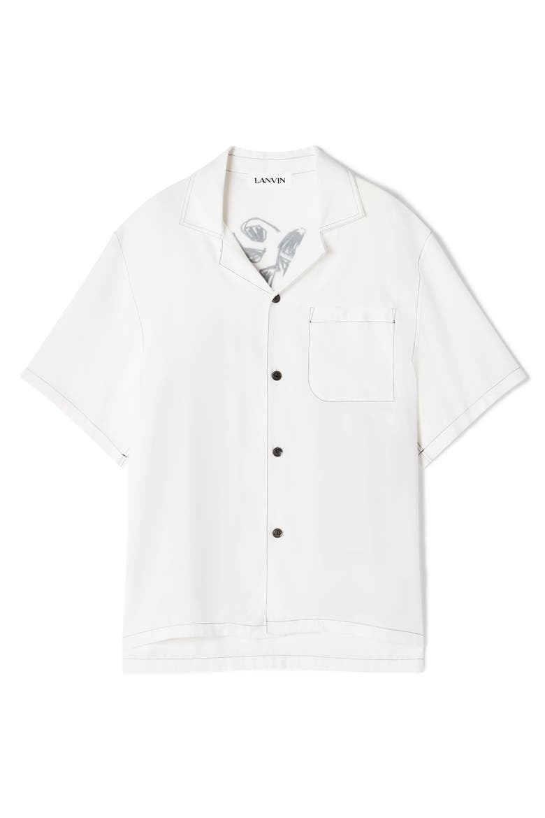 White Shirt With Mother And Daughter Print On The Back, Alternate, color, White
