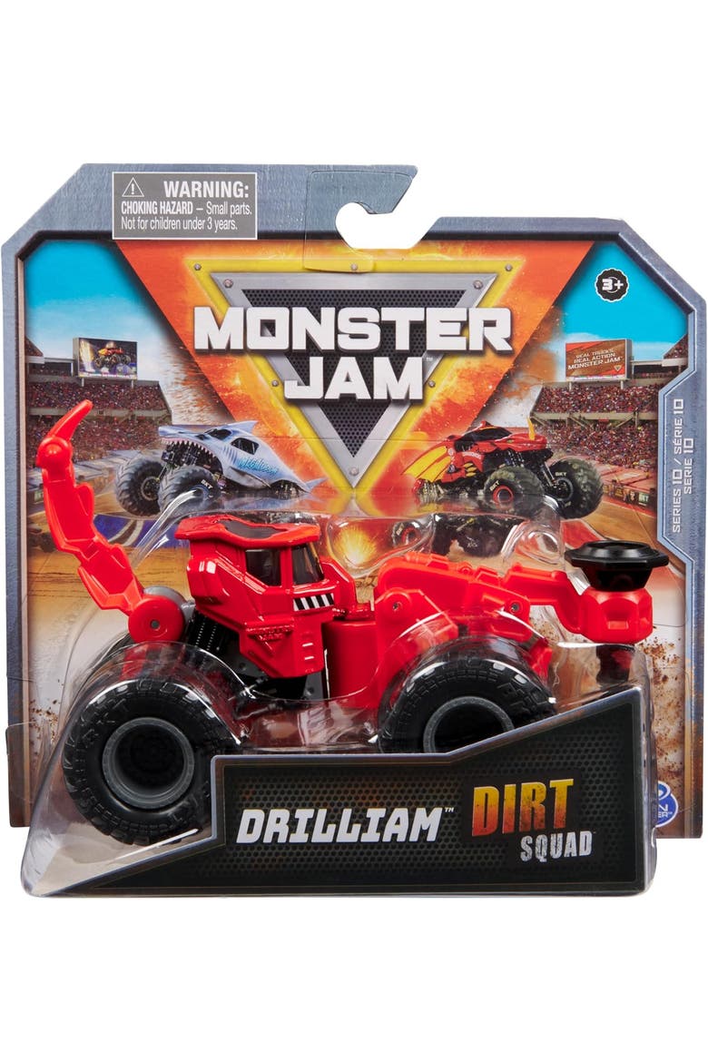 Smash and Bash Drilliam Die Cast Vehicle, Main, color, red