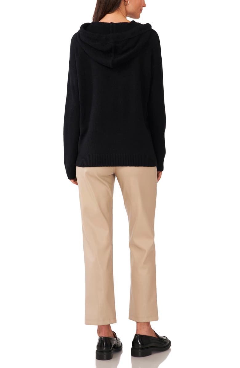 Vince Camuto Jersey Knit Hooded Sweater, Alternate, color,