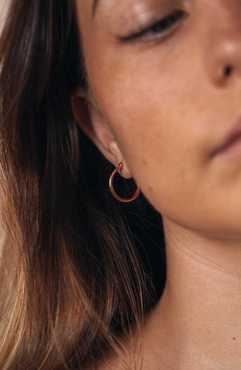 Sterling Forever 14K Gold Vermeil 50mm Hoop Earrings, Alternate, color,