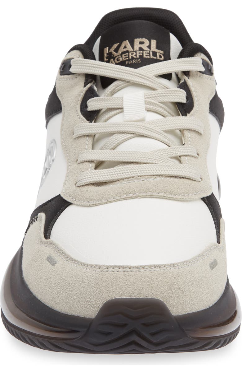 KARL LAGERFELD PARIS Mixed Media Outline Sneaker, Alternate, color, Tan