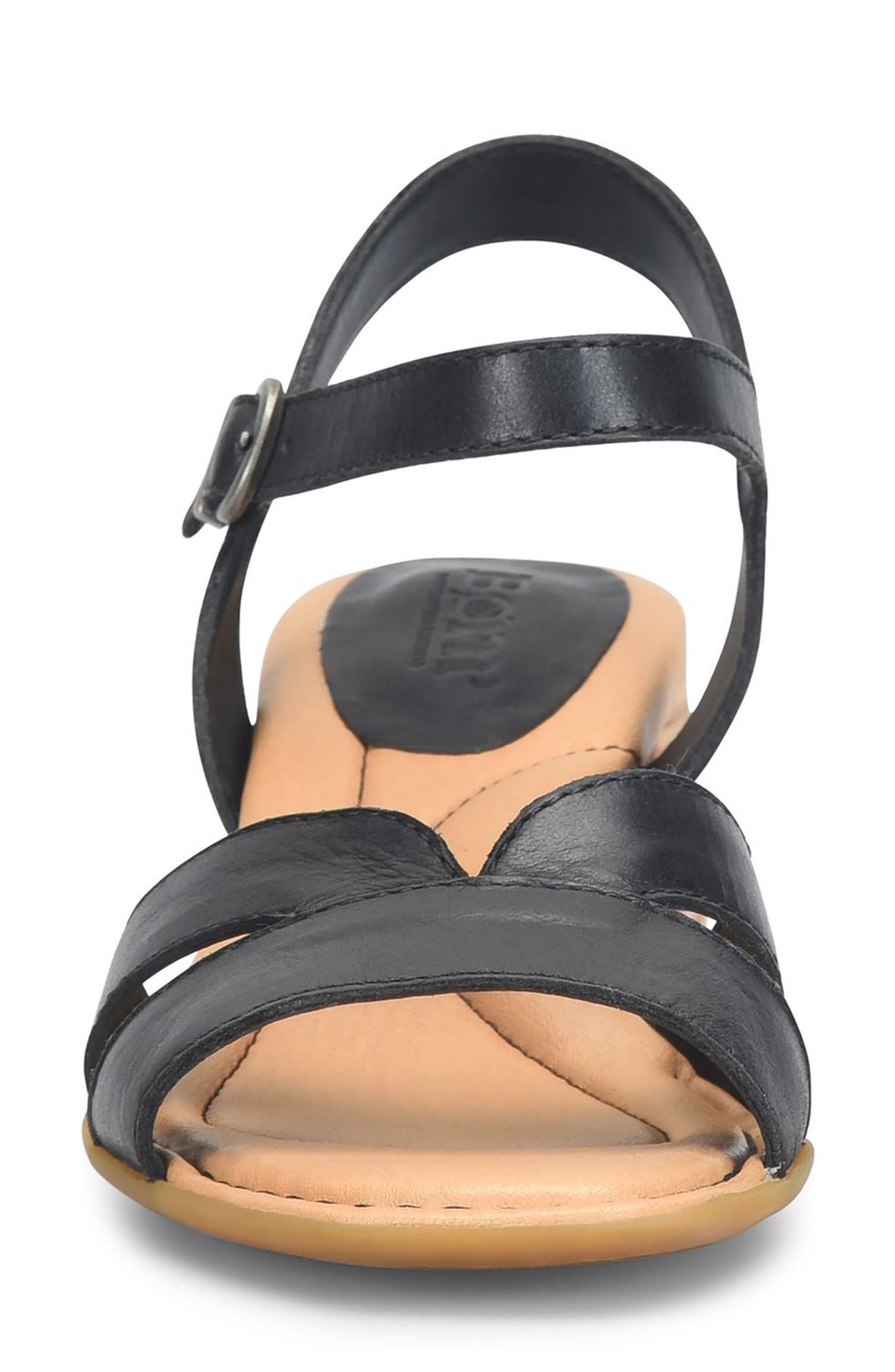 Børn Sadie Ankle Strap Sandal, Alternate, color, Black Leather