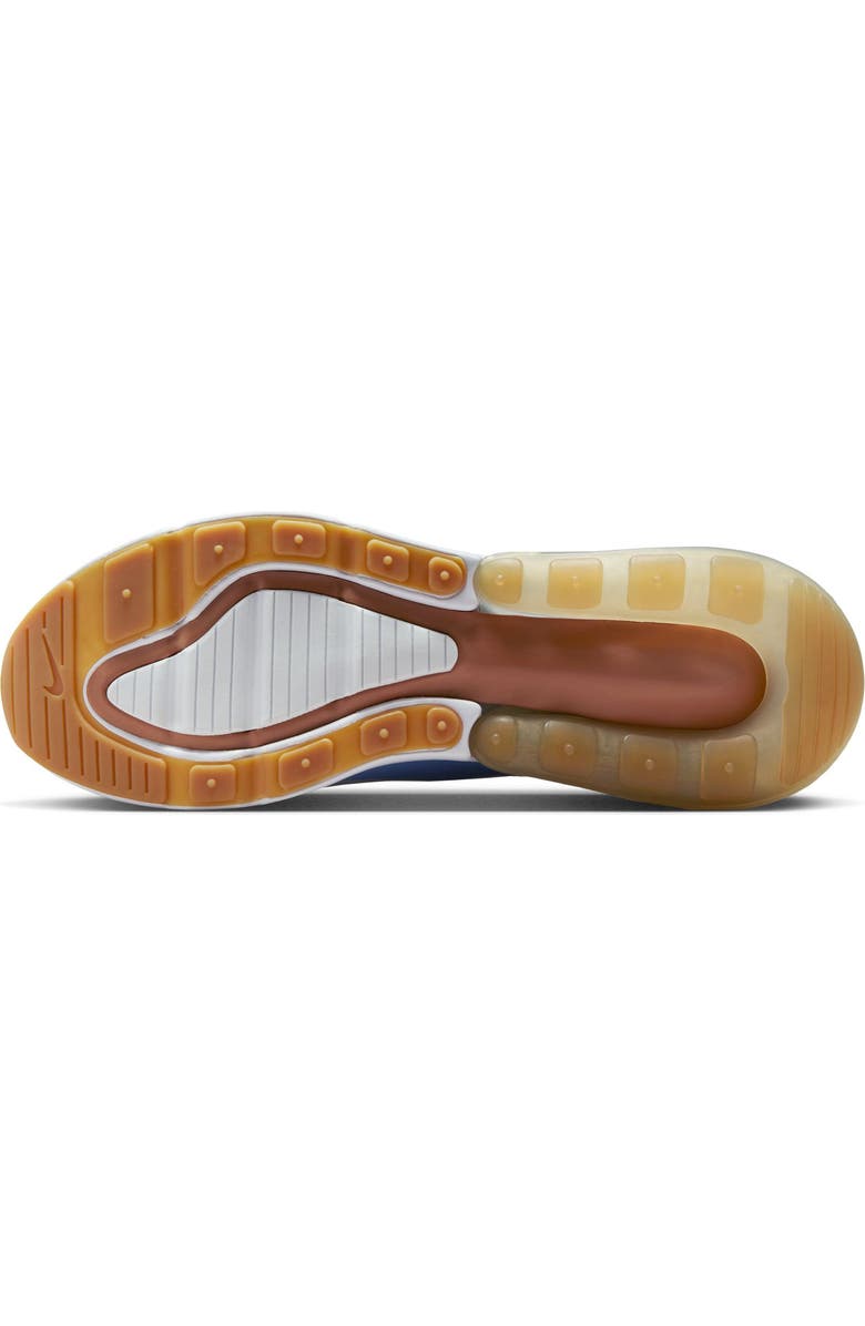 Nike Air Max 270 Sneaker, Alternate, color, White/ Blue Tint/ Brown