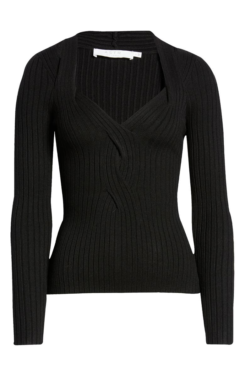 ASTR the Label Twist Front Sweater, Alternate, color, 