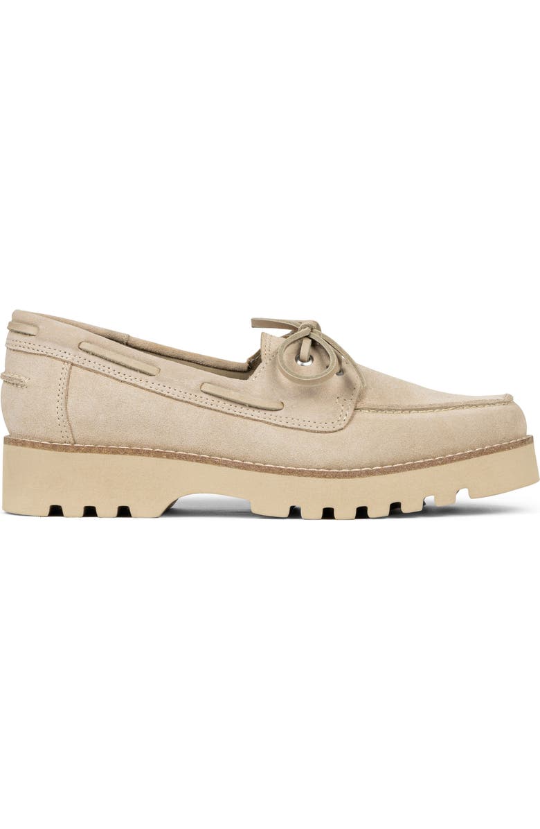 Donald Pliner Lug Sole Boat Shoe, Alternate, color, Sand