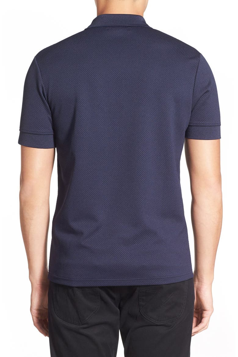 Slim Fit Mesh Polo, Alternate, color, NAVY