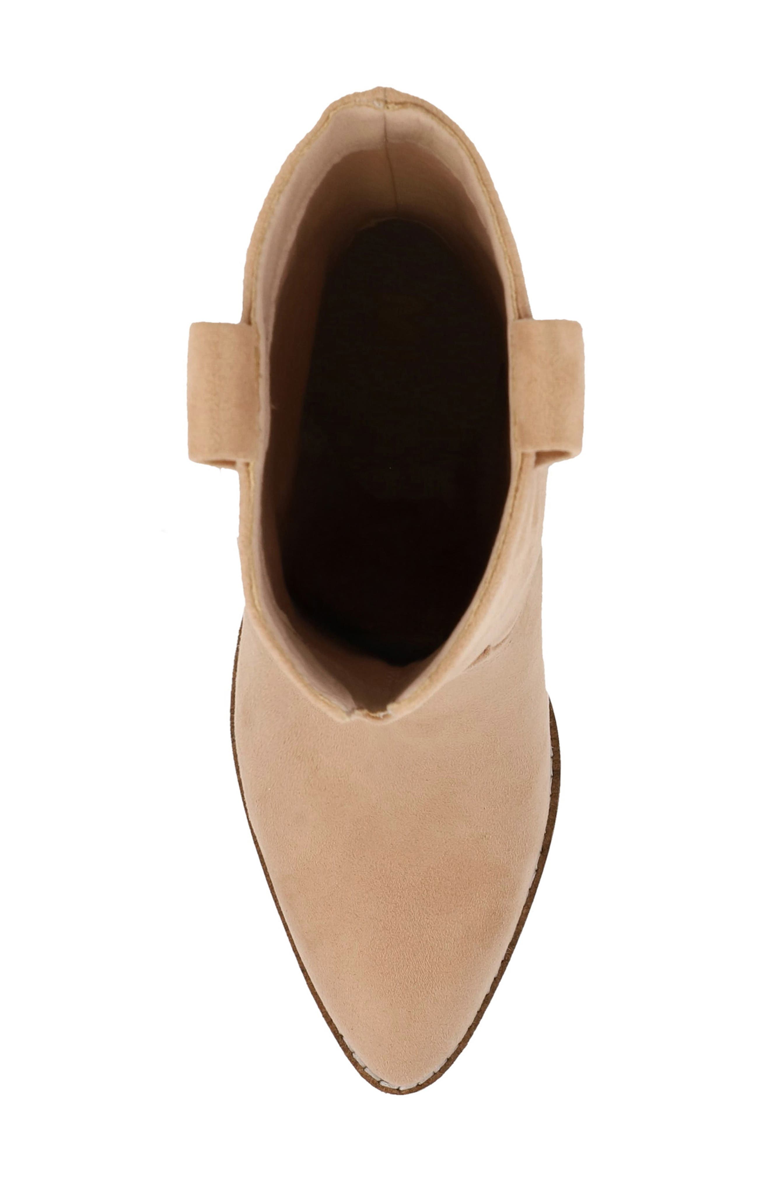 Ramyli Faux Suede Western Bootie, Alternate, color, SAND