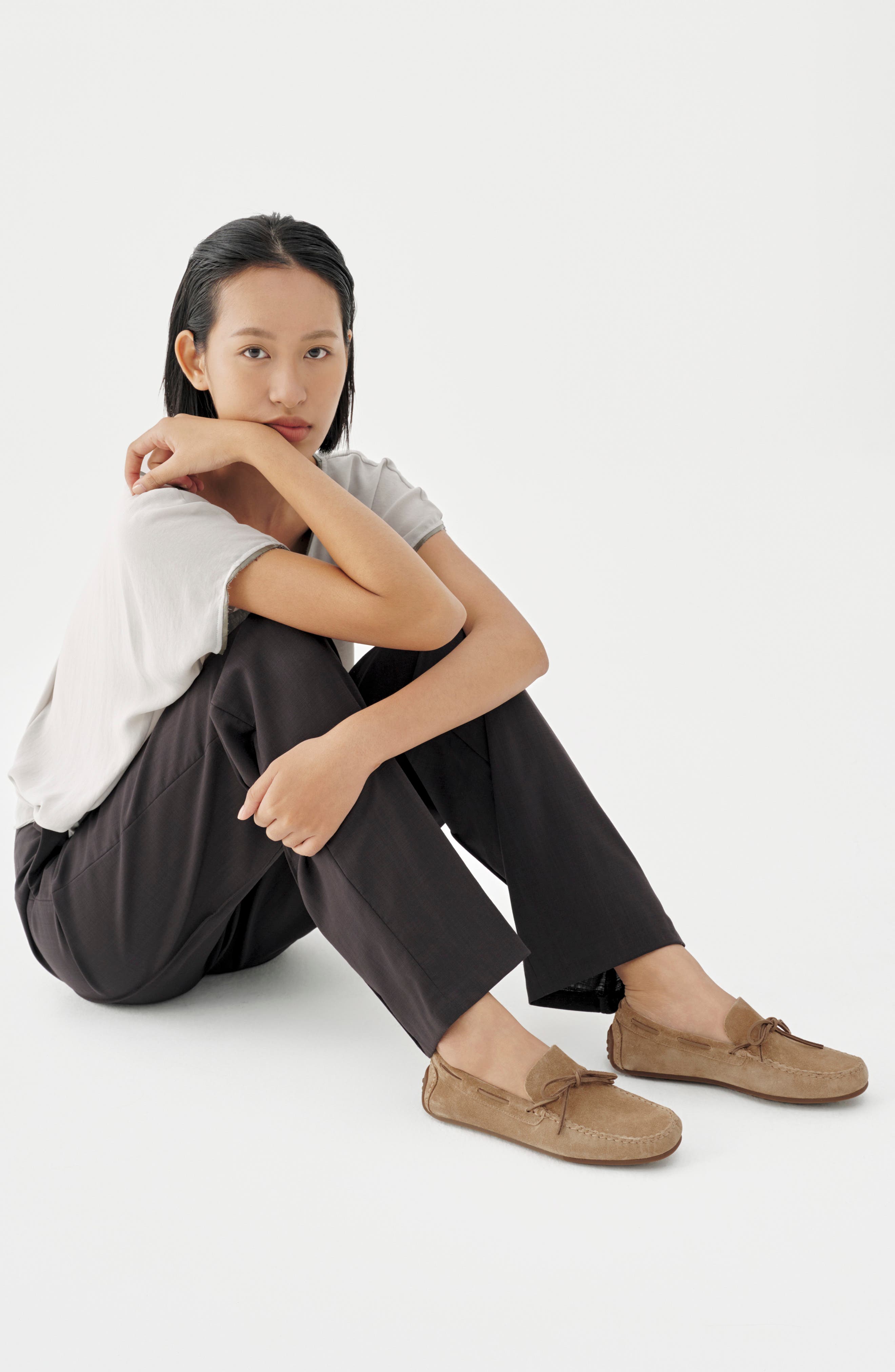 Vagabond Shoemakers Larissa Boat Shoe, Alternate, color, Dark Sand