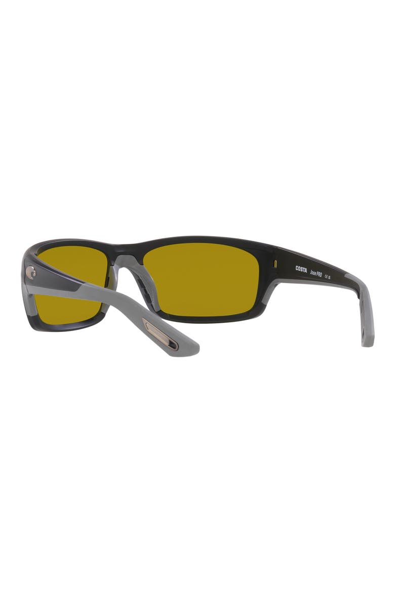 Jose Pro 62mm Polarized Rectangular Sunglasses, Alternate, color, MATTE BLACK