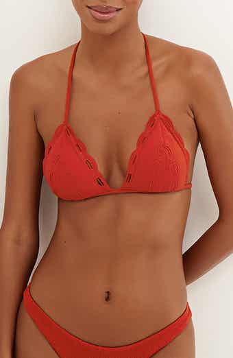 ViX Paula Hermanny Naya Eyelet Triangle Bikini Top
