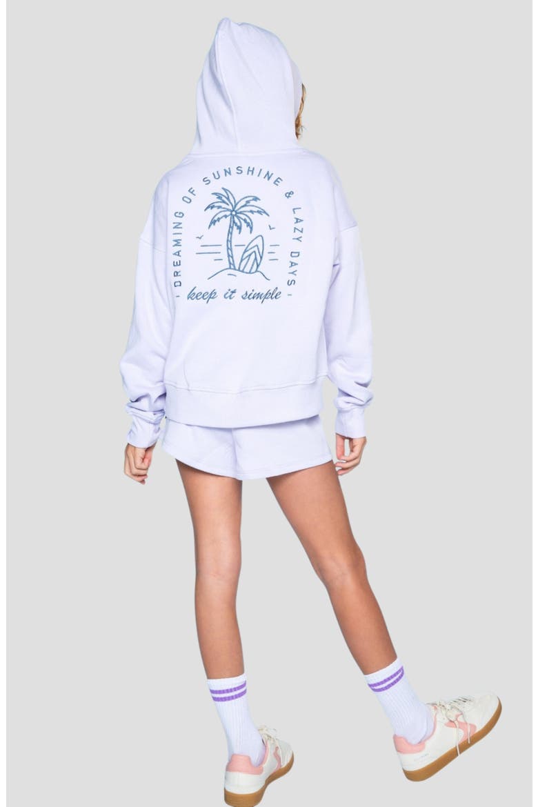 Kids' Cloudsoft Everyday Hoodie, Alternate, color, LILAC DENIM
