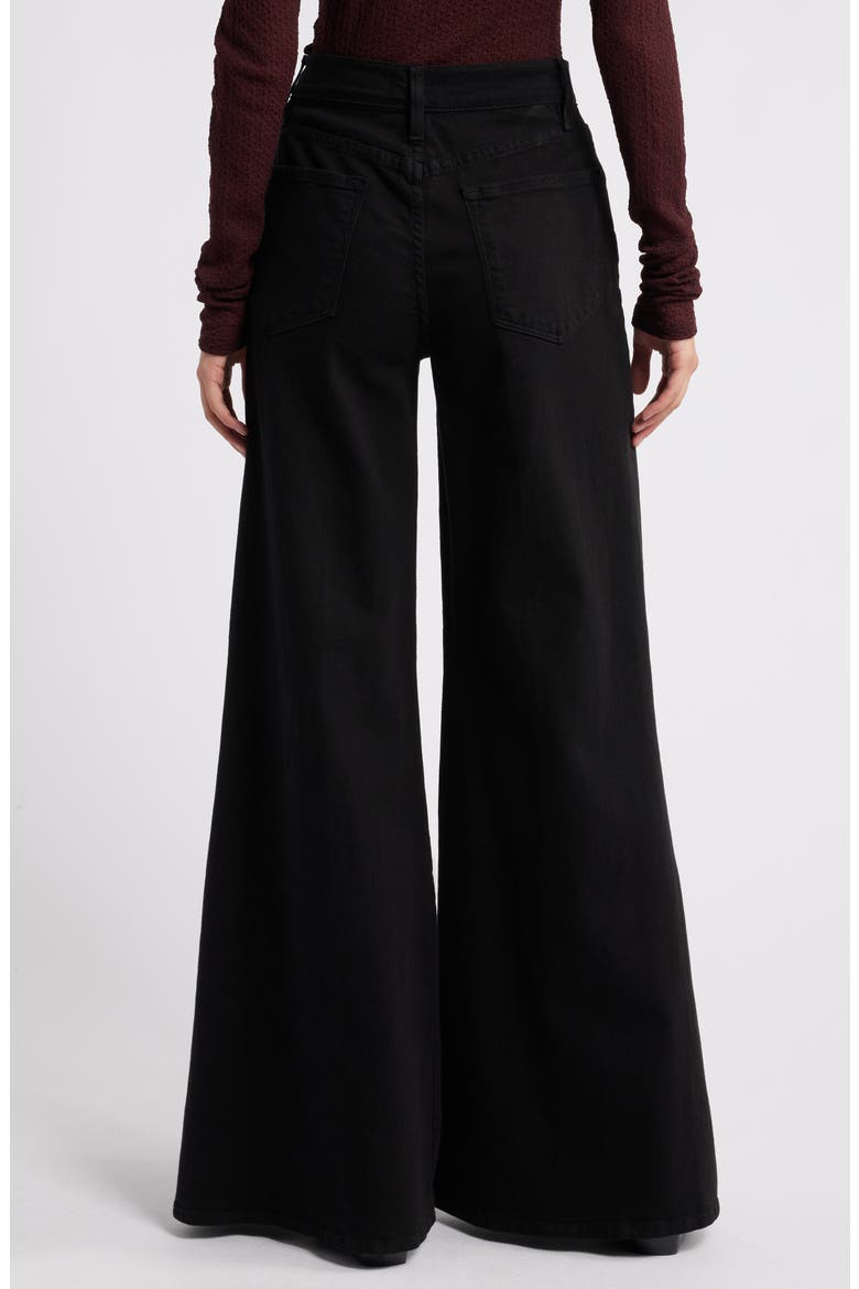 Women's Le Palazzo Wide Leg Pants, Alternate, color, FILM NOIR