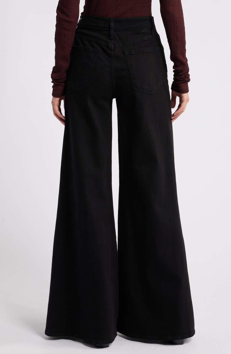 FRAME Women's Le Palazzo Wide Leg Pants, Alternate, color, Film Noir