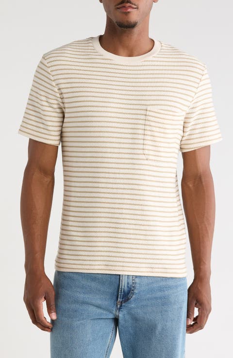 Ribbed Jacquard Stripe T-Shirt