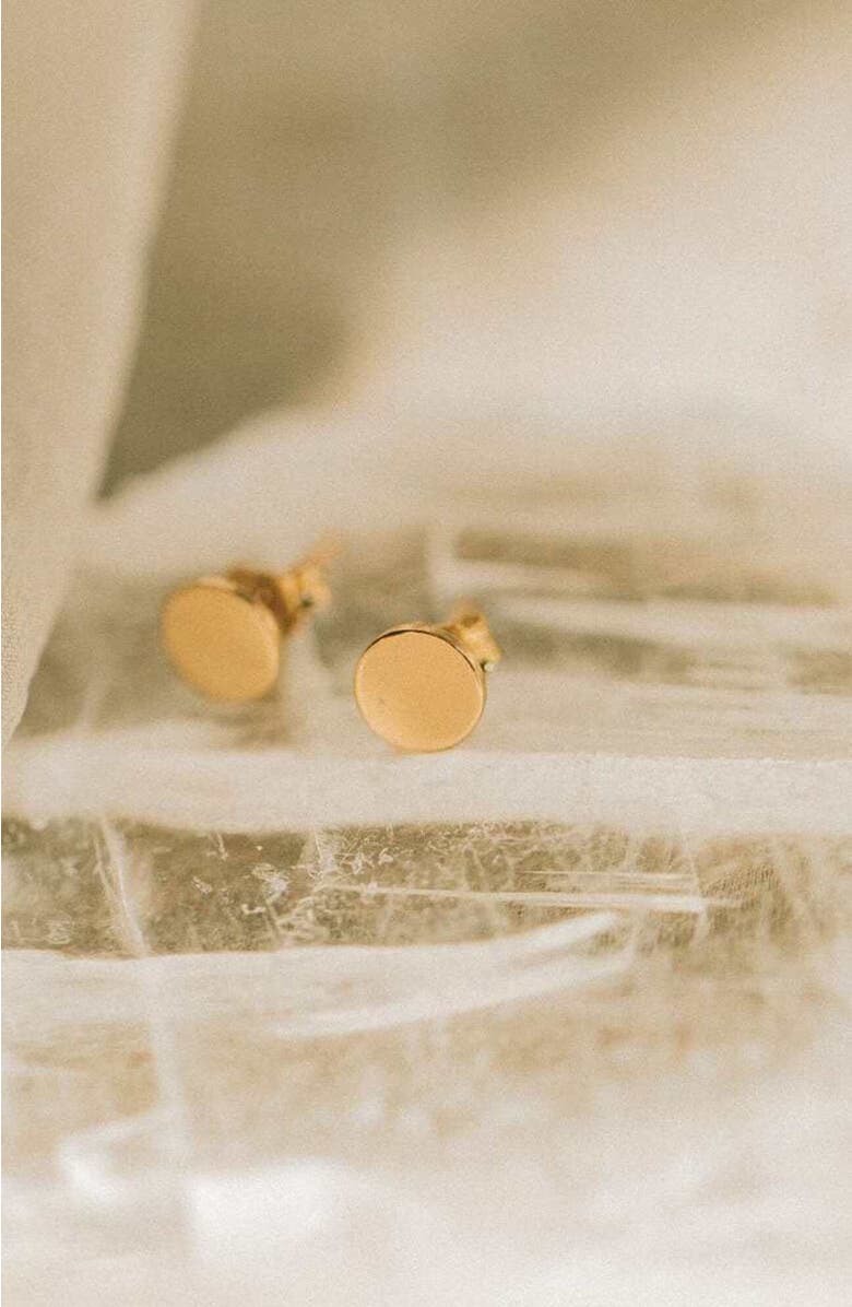 MADE BY MARY Lux Stud Earrings, Alternate, color, Gold Filled