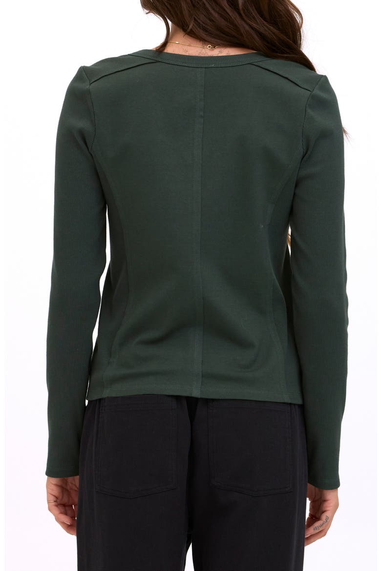Karlene Organic Cotton Long Sleeve T-Shirt, Alternate, color, ALPINE