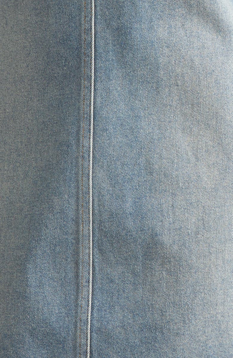 Courrèges Heritage Denim A-Line Dress, Alternate, color, Denim Bleu Delave