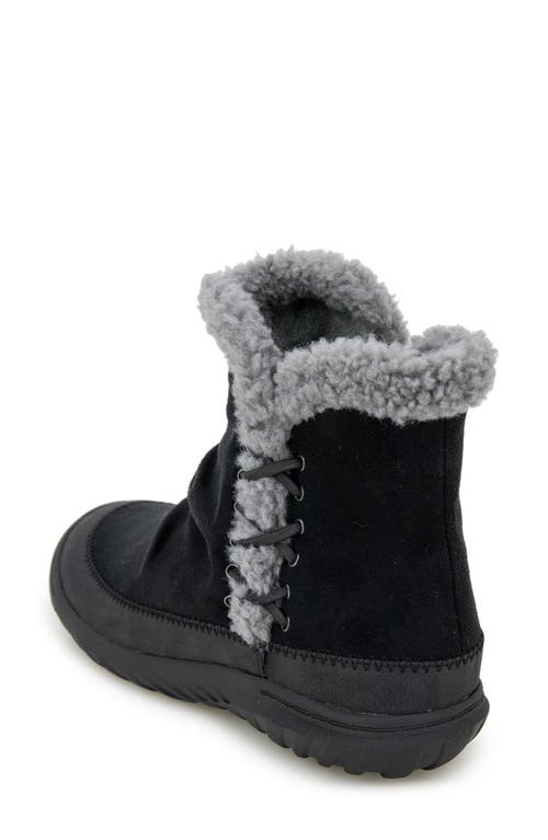 Jbu Briar Faux Fur Trim Bootie In Black