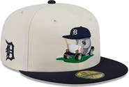 New Era Men's New Era  Cream/Navy Detroit Tigers Bullpen Cart 59FIFTY Fitted Hat