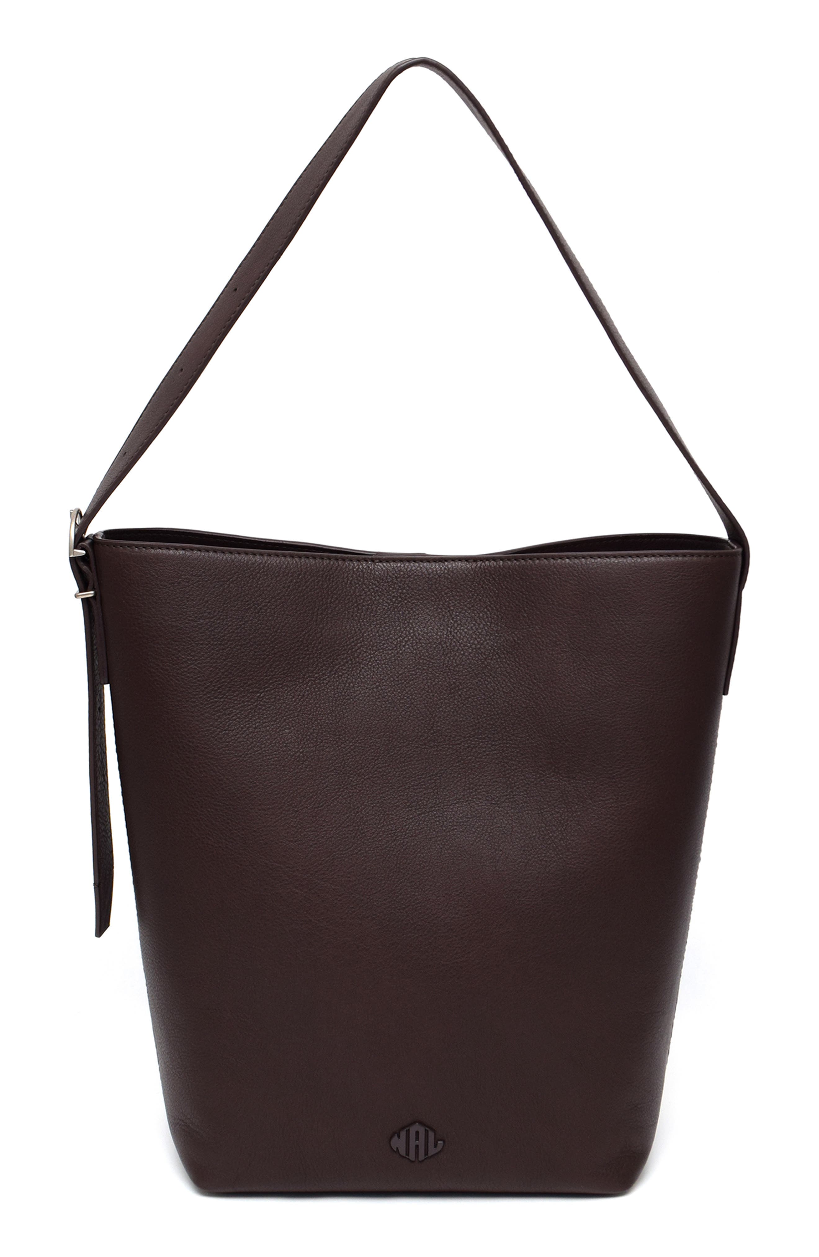 New Amsterdam Leatherworks Jayden Large Leather Bucket Bag