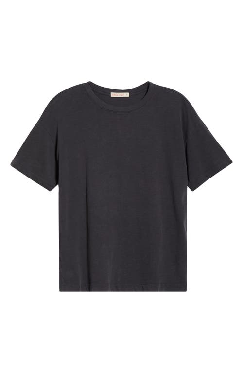Marine Layer Oversize Cotton Slub T-shirt In Black
