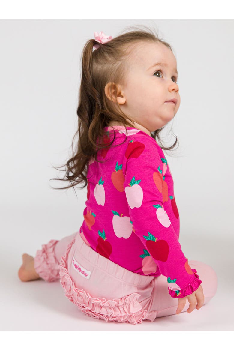 Toddler Girls Ruffle Leggings with Signature Rear Ruffles, Alternate, color, Pink