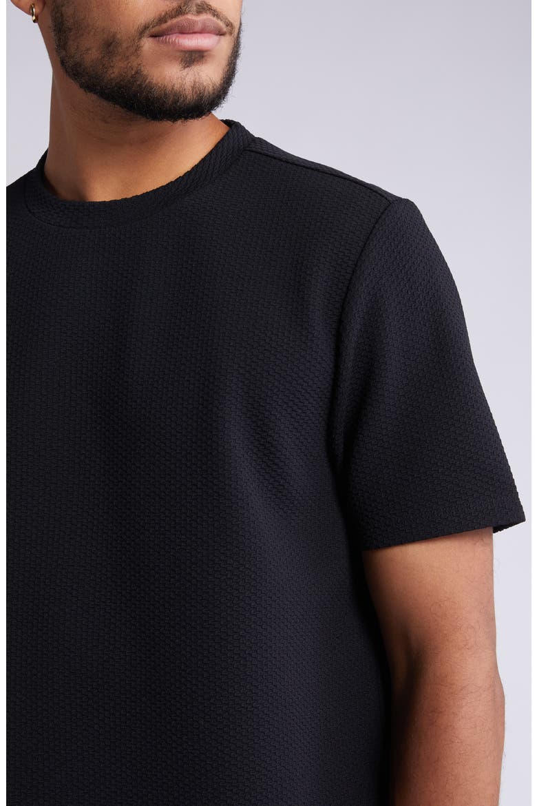 3D Texture T-Shirt, Alternate, color, BLACK