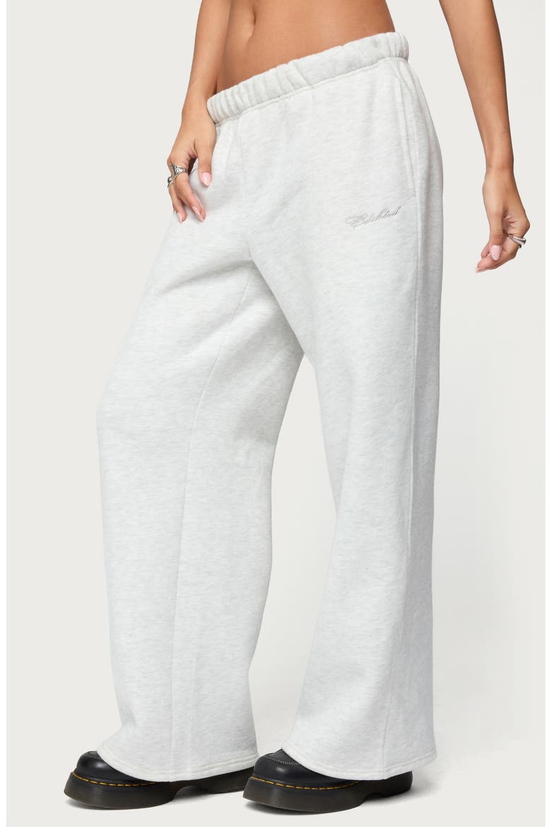 Basic Girl Wide Leg Sweatpants, Alternate, color, LIGHT-GRAY-MELANGE
