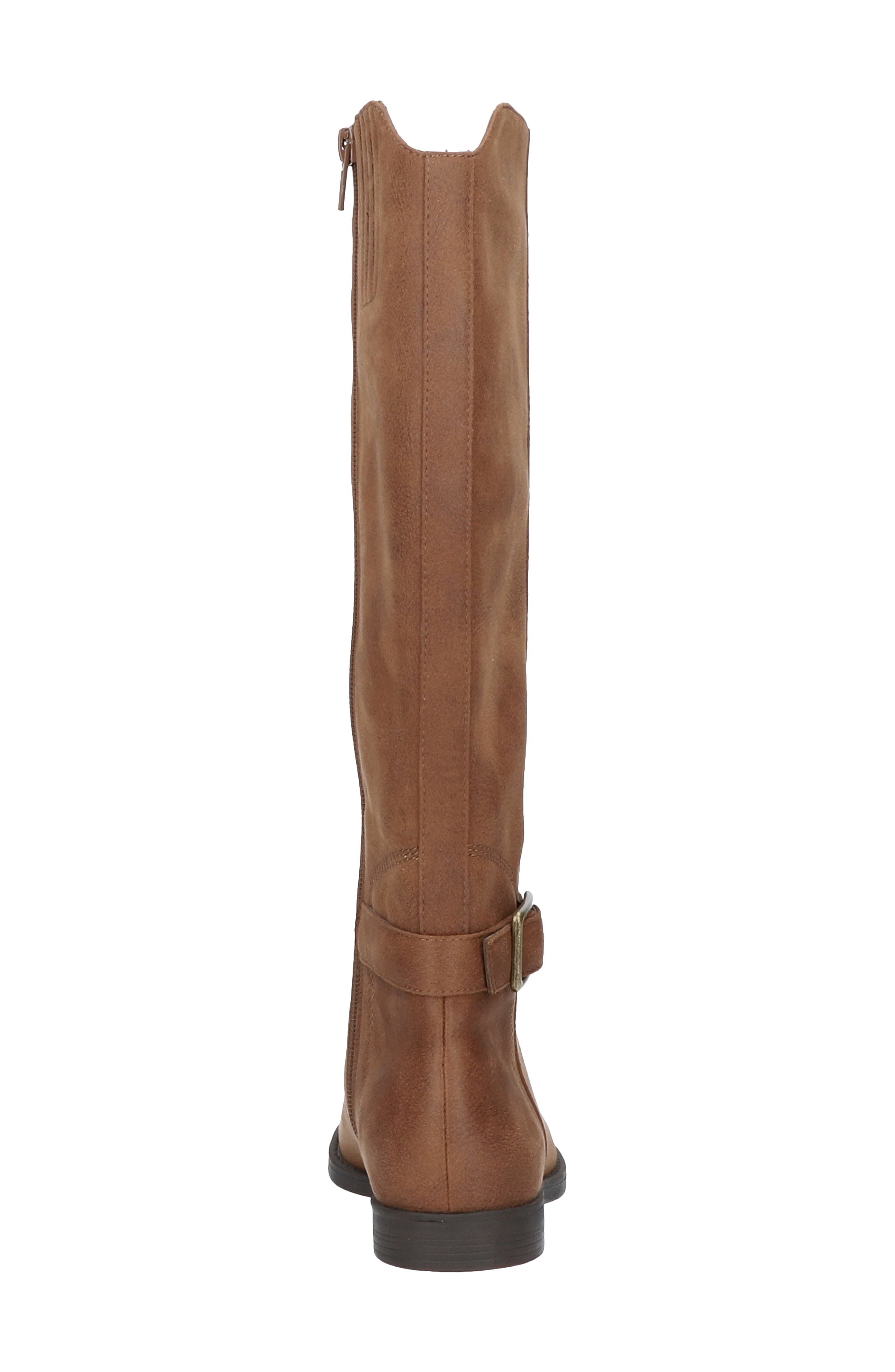 Makayla Knee High Riding Boot, Alternate, color, TAN FAUX LEATHER