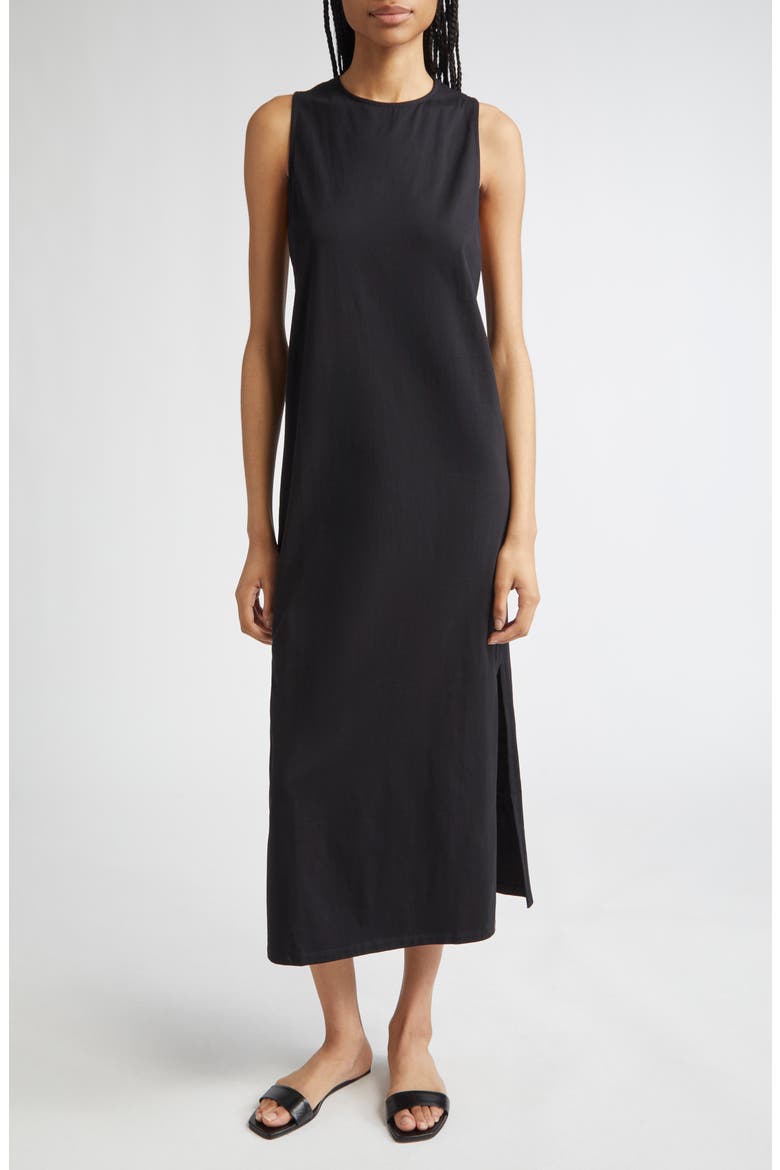 Rayna Knotted Open Back Maxi Dress, Main, color, BLACK