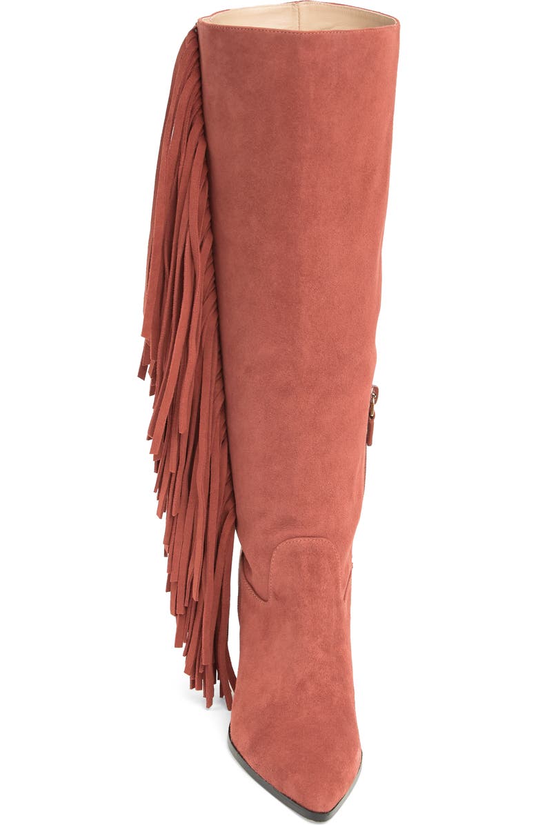 Stuart Weitzman Kenley Fringe Boot, Alternate, color, Cardamom