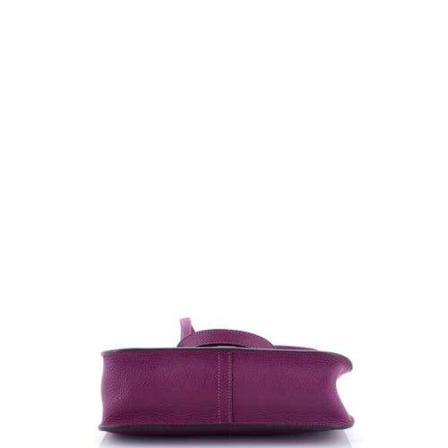 Pre-owned Hermes Hermes Halzan Bag Clemence 25 In Pink