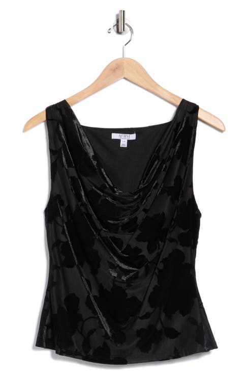Gia Burnout Cowl Neck Tank