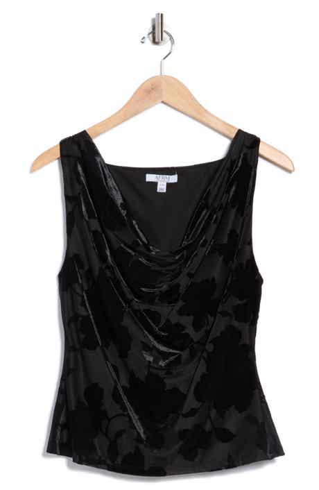 AFRM LOS ANGELES Gia Burnout Cowl Neck Tank