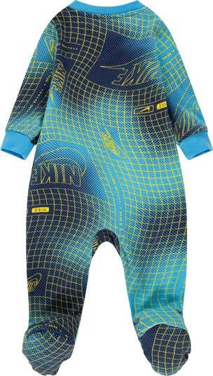 Club Grid Print Footie
