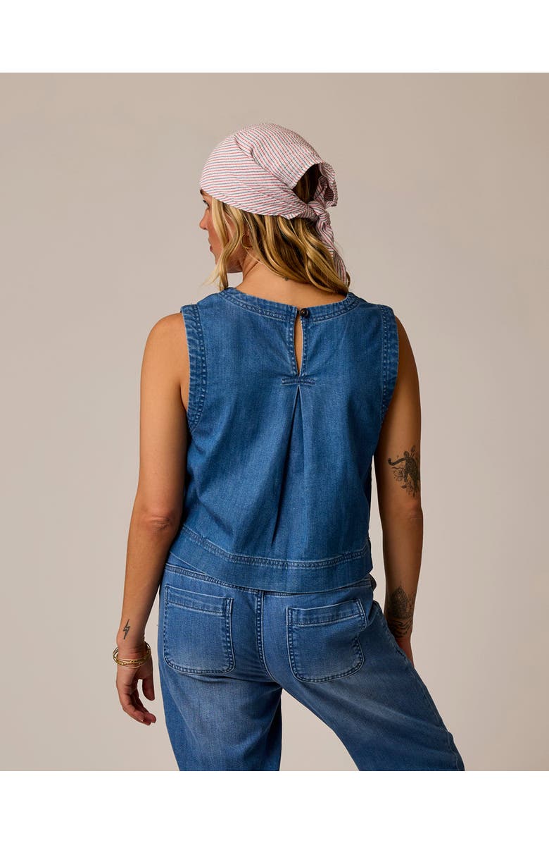 Carve Designs Susie Denim Tank, Magnolia, Alternate, color, Magnolia