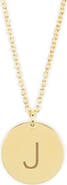 MESHMERISE Initial Disc Pendant Necklace