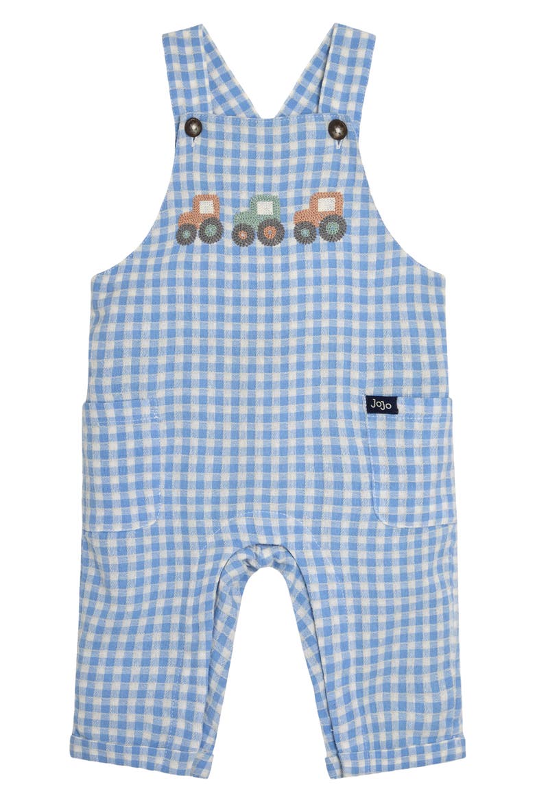 Tractor Overalls & Shirt Set, Alternate, color, BLUE