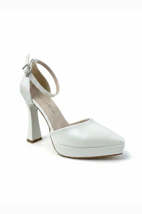 Aster Pointed Toe Wedding Platform Pump