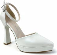 Forever & Always Shoes Aster Pointed Toe Wedding Platform Pump