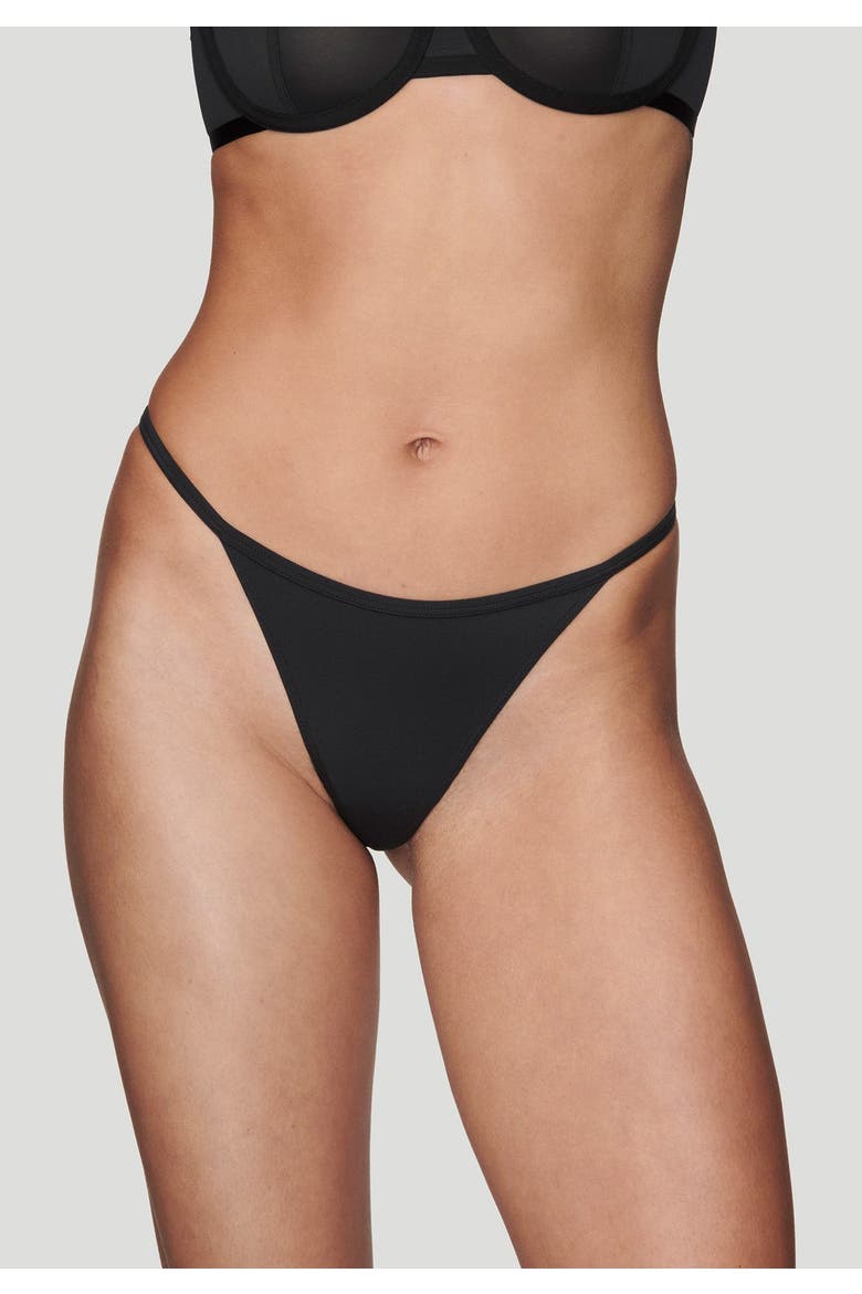 The String Thong, Alternate, color, BLACK