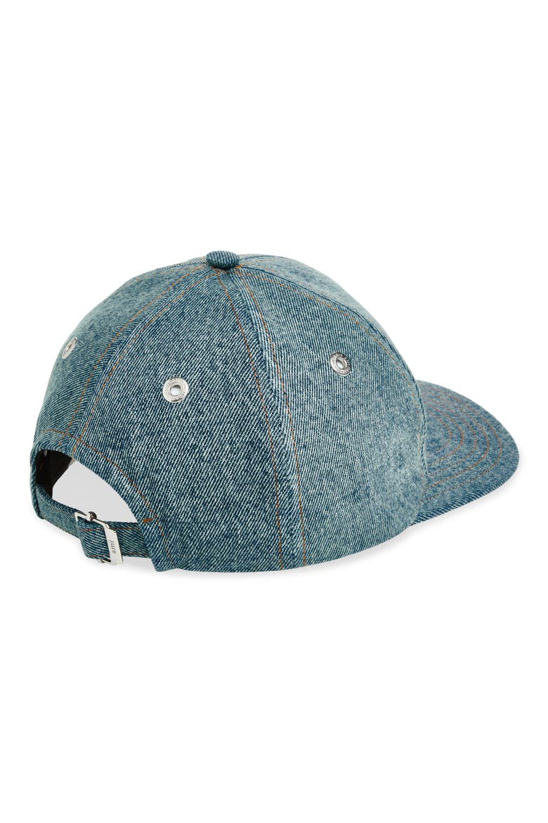Ami de Coeur Embroidered Denim Baseball Cap, Alternate, color, BLEU USED