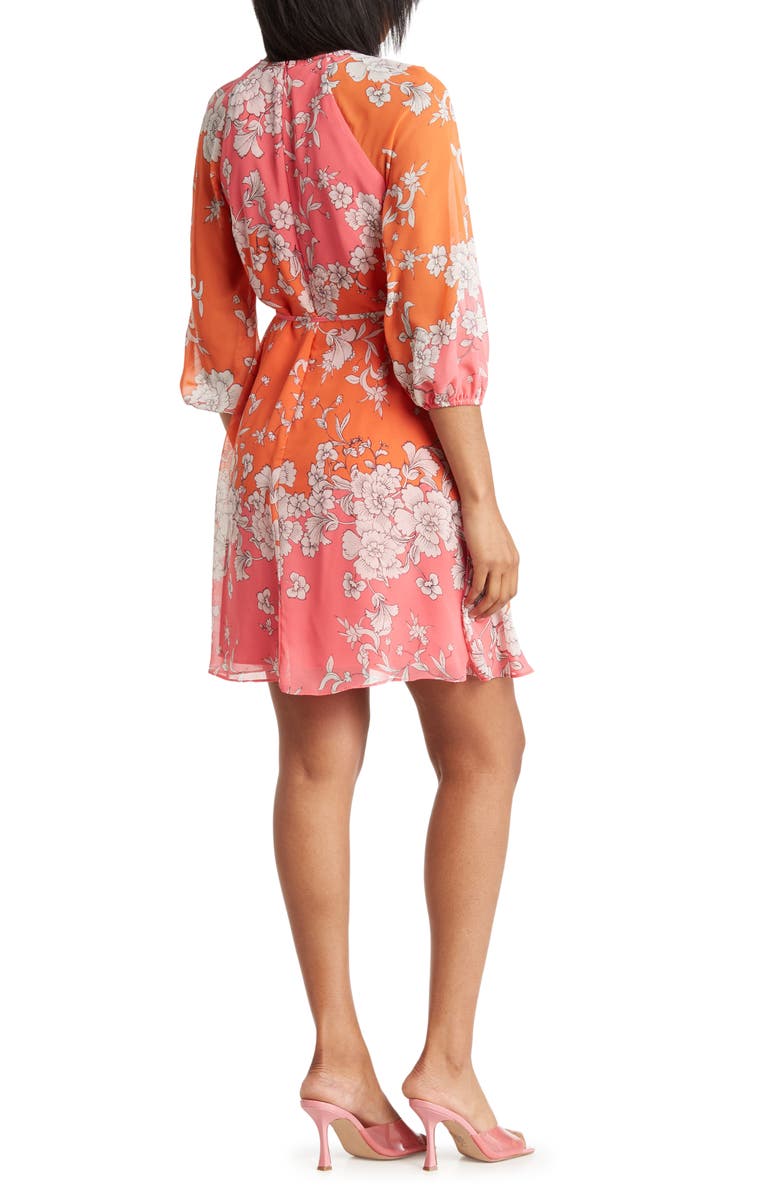 Vince Camuto Floral Chiffon Dress, Alternate, color,