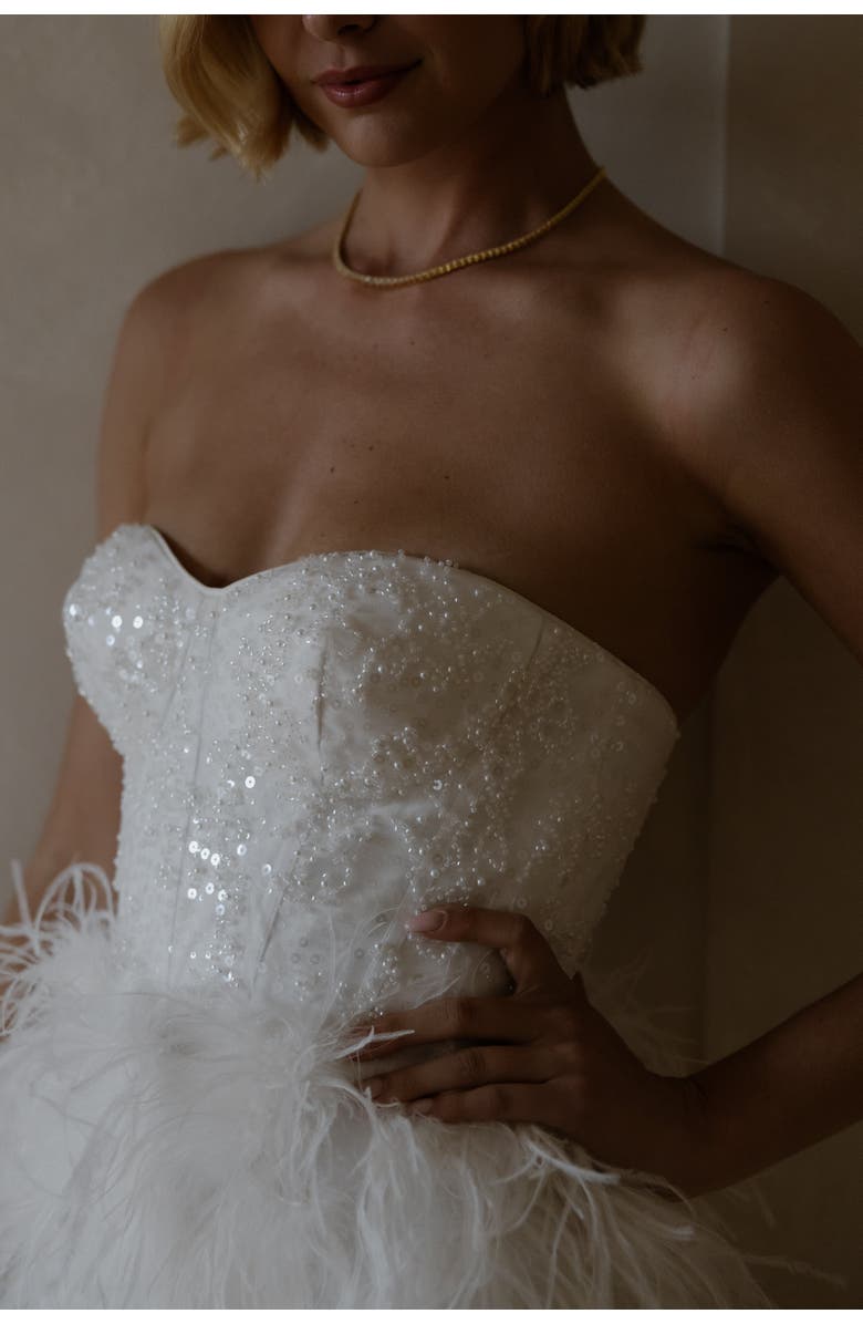 Untamed Petals Broadway Mini Dress, Alternate, color, Ivory