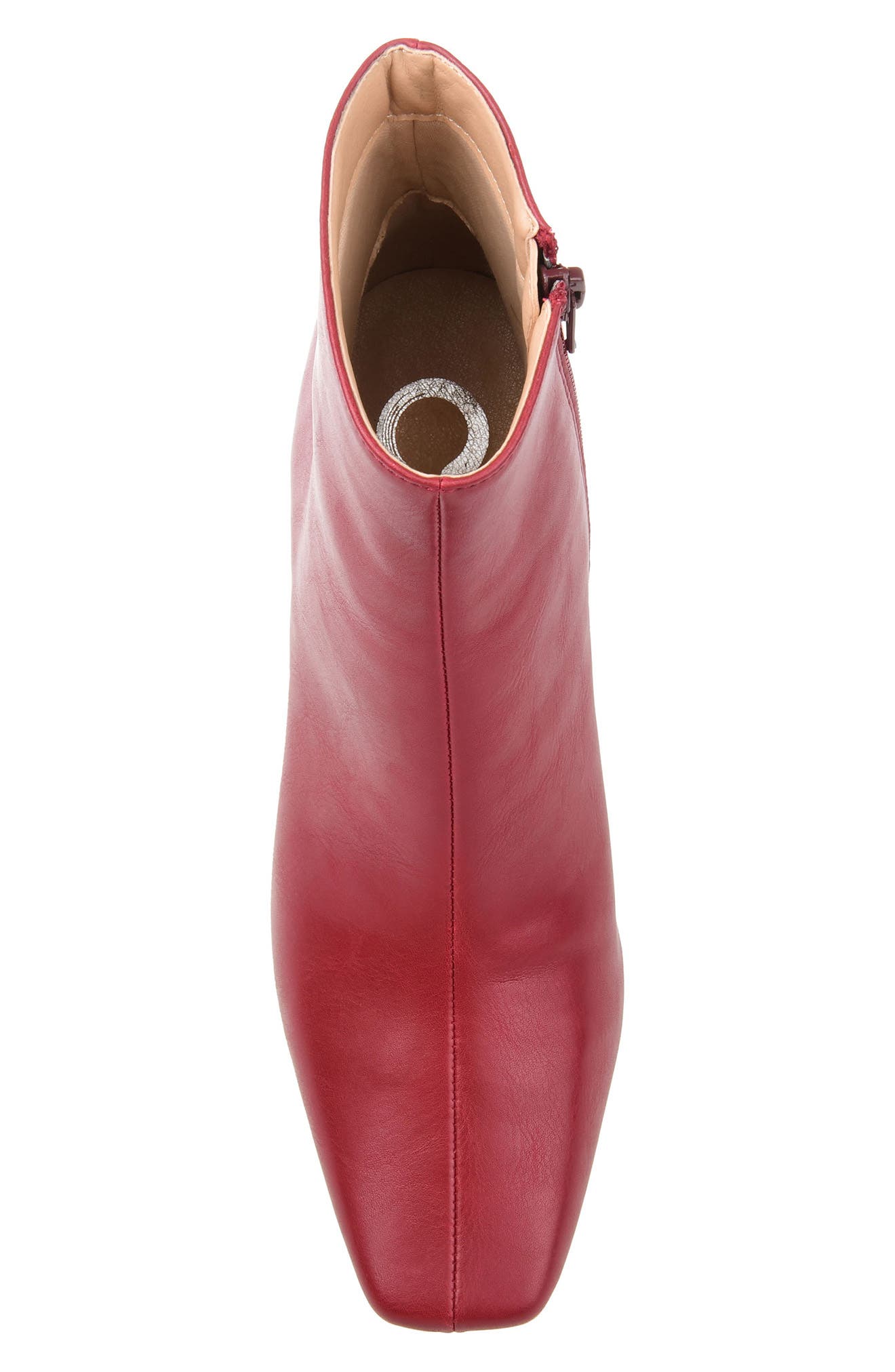 Haylinn Vegan Leather Bootie, Alternate, color, BRICK