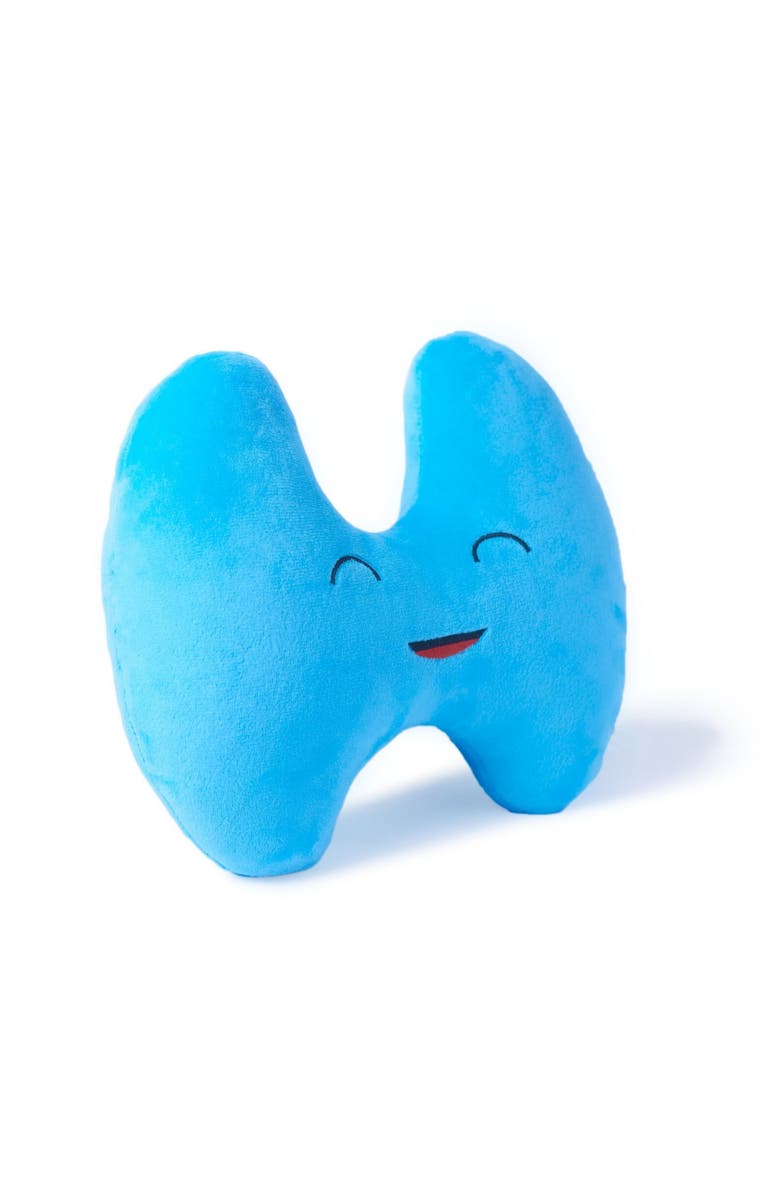 Nerdbugs Thyroid Plushie Organ, Alternate, color, Bright Blue