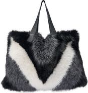 AZALEA WANG Azalea Wang Confidante Faux Fur Handbag