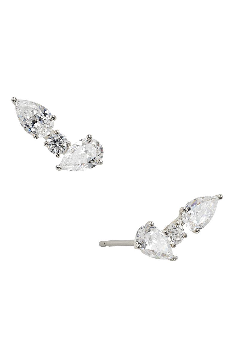 Nadri Chloe Cluster Cubic Zirconia Stud Earrings, Main, color, 