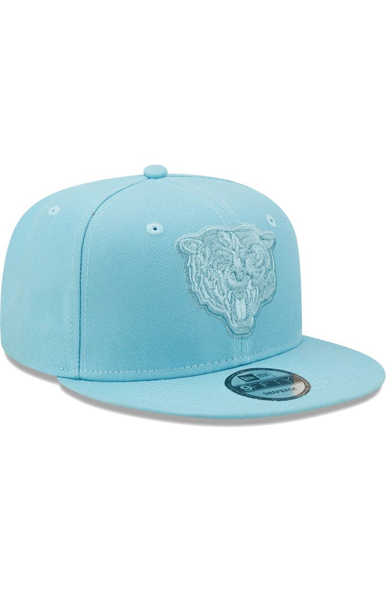 New Era Men's New Era Aqua Chicago Bears Color Pack 9FIFTY Snapback Hat, Alternate, color, 