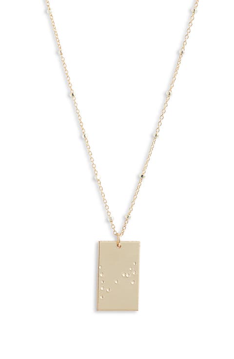 Zodiac Constellation Pendant Necklace